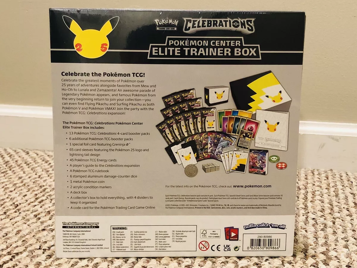 Celebrations - Pikachu - Pokemon Card Sleeves - 65 Count Pack - Deck  Protector - Elite Trainer Box Exclusive