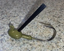 10 WEEDLESS WALLY 1/2oz Jigs 4/o Black Nickel Hook COLOR CHOICE Flipping Peanut