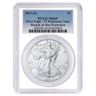 2021 (S) $1 American Silver Eagle PCGS MS69 Emergency Issue Blue Label White