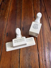 Martha Stewart craft punches: Halloween fence  all-occasions doily