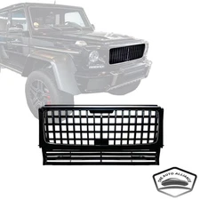 For 1990-2018 Mercedes Benz G Class W463 G500 Front Bumper Grille Chrome & Black