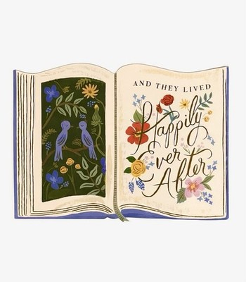 RIFLE PAPER CO Happily Ever After Wedding Card, Flat A2 Blank Card w/ Envelope
