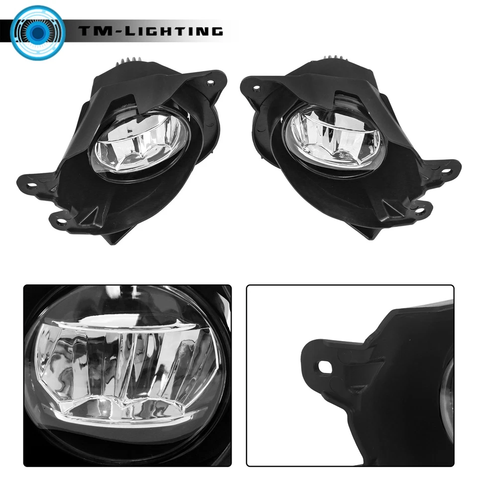 For Toyota Sequoia 2018-2022 LED Fog Light w/Bezels Wires Switch Right&Left Side - Изображение 4 из 4