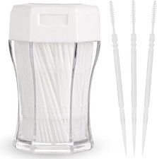 200Pcs Brushpicks 2-In-1 Interdental Brushes Toothpicks for Teeth Portable Soft