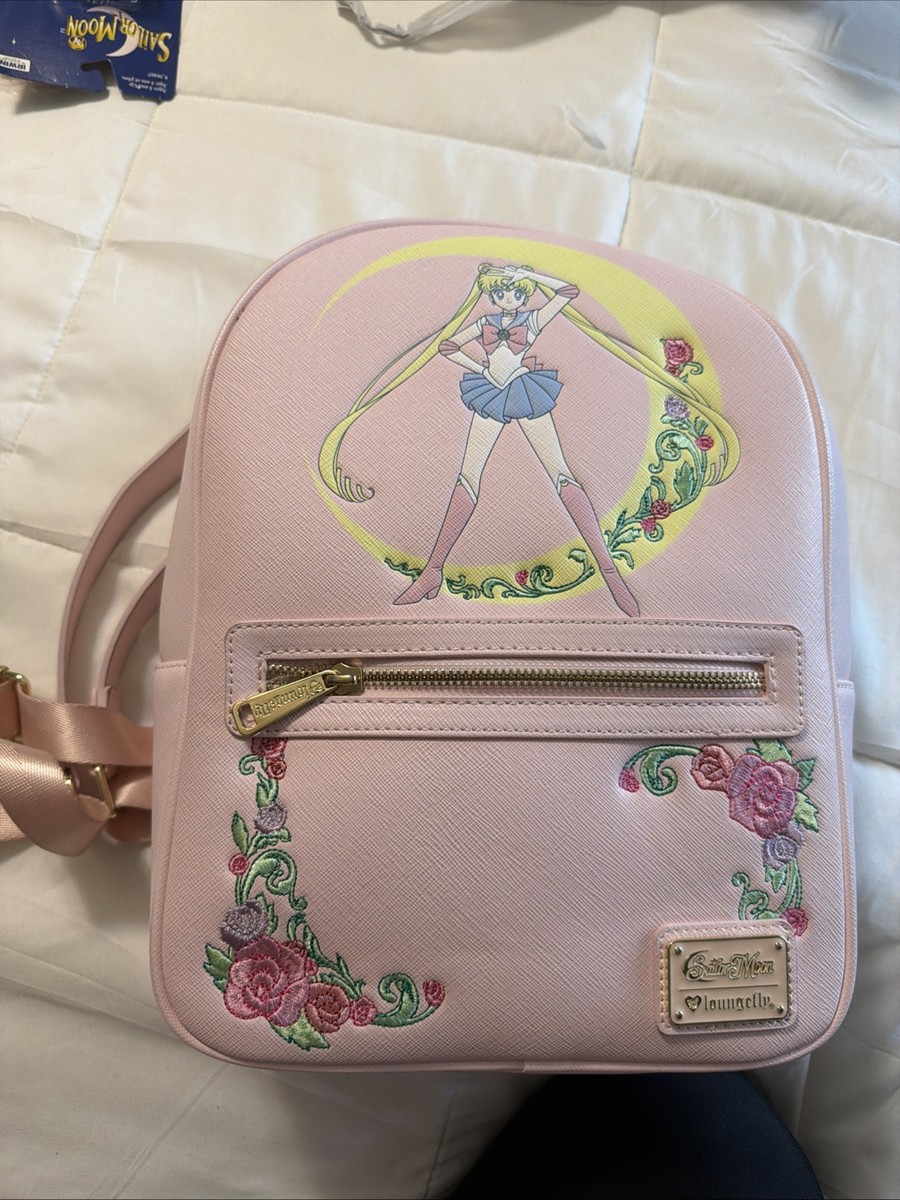NWOT) Loungefly Sailor Moon Crescent Moon Pink Mini Backpack  display picture 1