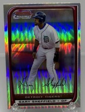 2008 Bowman Chrome Refractor Gary Sheffield #152 Detroit Tigers
