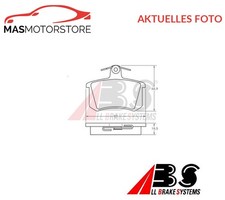 SATZ BREMSBELÄGE BREMSKLÖTZE HINTEN ABS 36818 P FÜR AUDI 100,80,A4,A6,COUPE