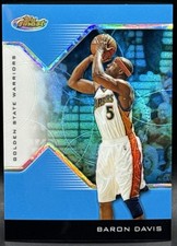 2004-05 Topps Finest Blue Refractor Baron Davis 08/50 NM #72 Warriors Hornets