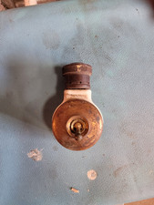 Edwardian/Art Deco brass and ceramic dolly toggle light switch