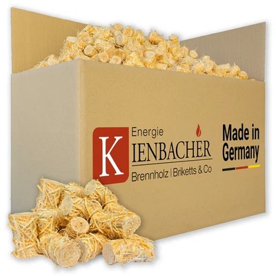 ENERGIE KIENBACHER Holzwolle Anzünder natürliche Öko Kamin-|Ofen-|Grillanzünder 100% FSC 1kg-25kg