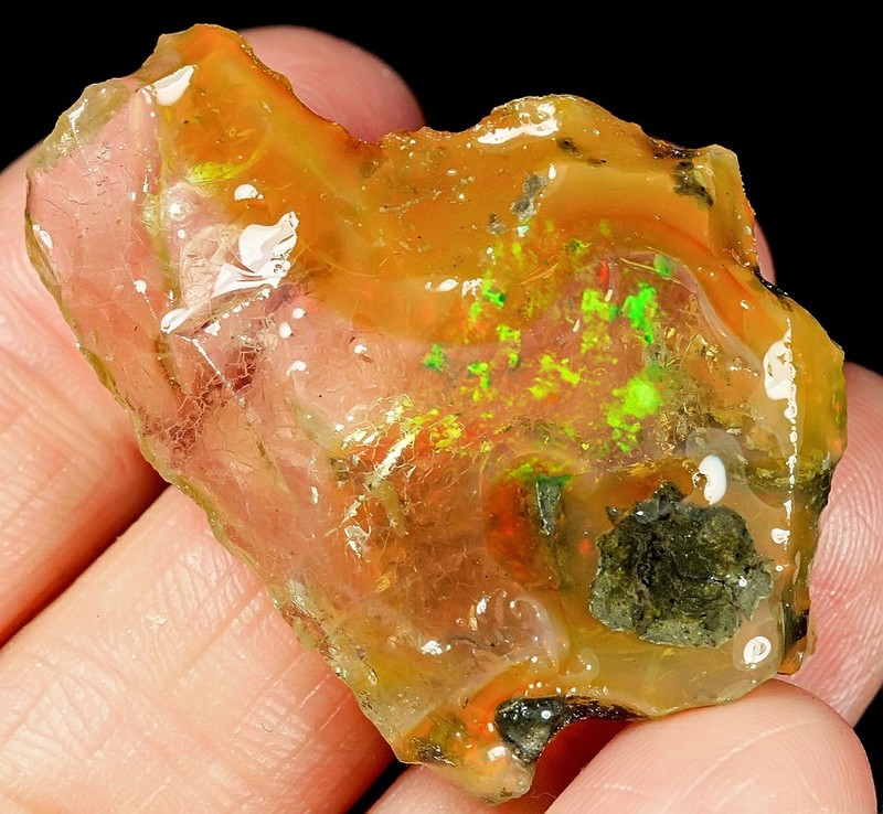 33Ct Ethiopian Crystal Opal Facet Rough Specimen YSJ5983