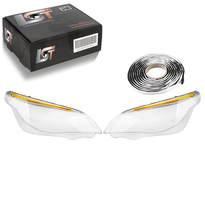 2x Streuscheibe Hauptscheinwerfer Glas links rechts für BMW 5er E60 E61 01-10