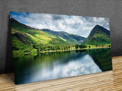 Lake District UK ,Lake Reflections mounted canvas print ready to hang
