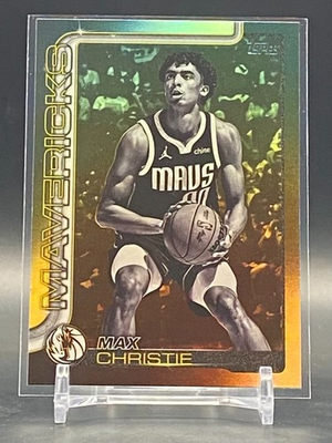 #ad 2025 26 Topps Max Christie Blackout #174 Dallas Mavericks Flagship $2.49