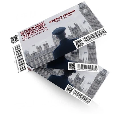 My Chemical Romance CONCERT ticket 2026 gift The Black Parade 2026 Tour Ticket