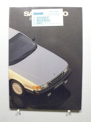 1985 SAAB 9000 Turbo Engineering Features Dealer Sales Brochure Booklet