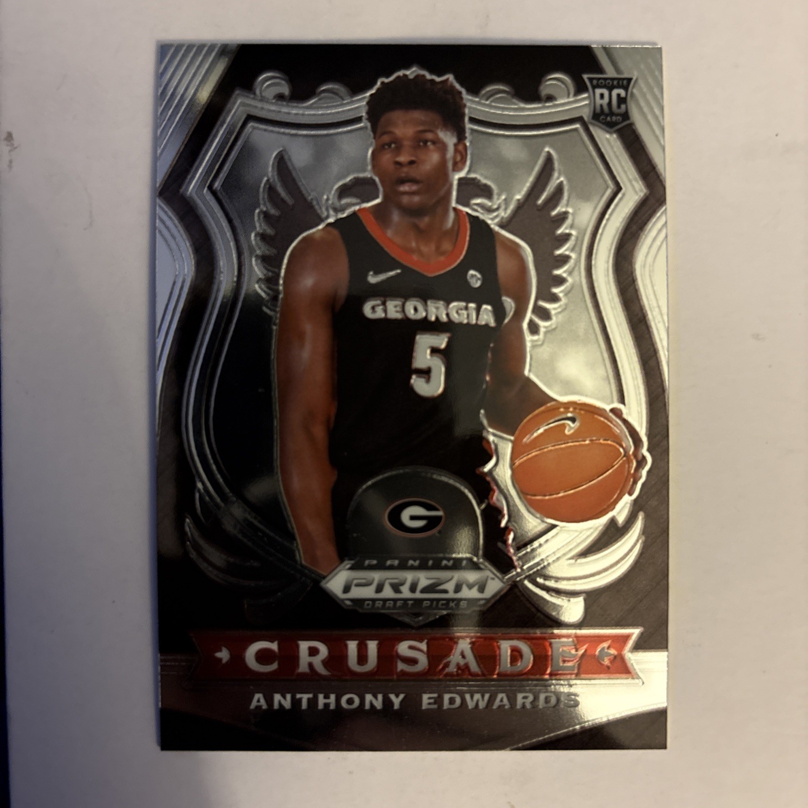 2020-21 Panini Prizm Draft Picks - Crusade Anthony Edwards #81 Silver Prizm (RC)