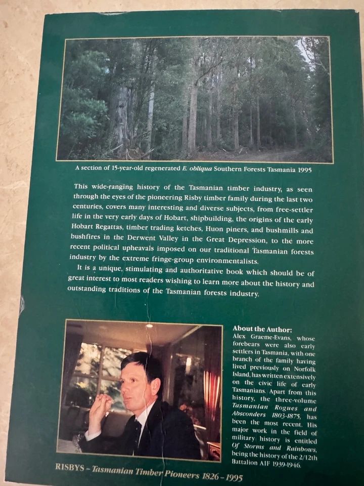 Against The Odds by Alex Graeme-Evans Risbys Timber Pioneers 1826-1995 PB - Image 2 of 4
