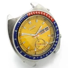 Vintage Seiko Pogue Pepsi Automatic Yellow Chronograph Sub Dial Watch #WB5540-1