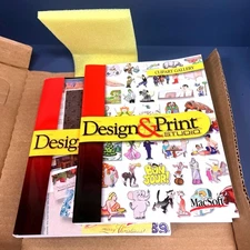 Design & Print Studio MacSoft Create Pro Graphics Business Cards & More Vtg New