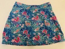 Tommy Bahama Girls Skirt Skort Size 7/8 Floral Pockets Pull On Athletic