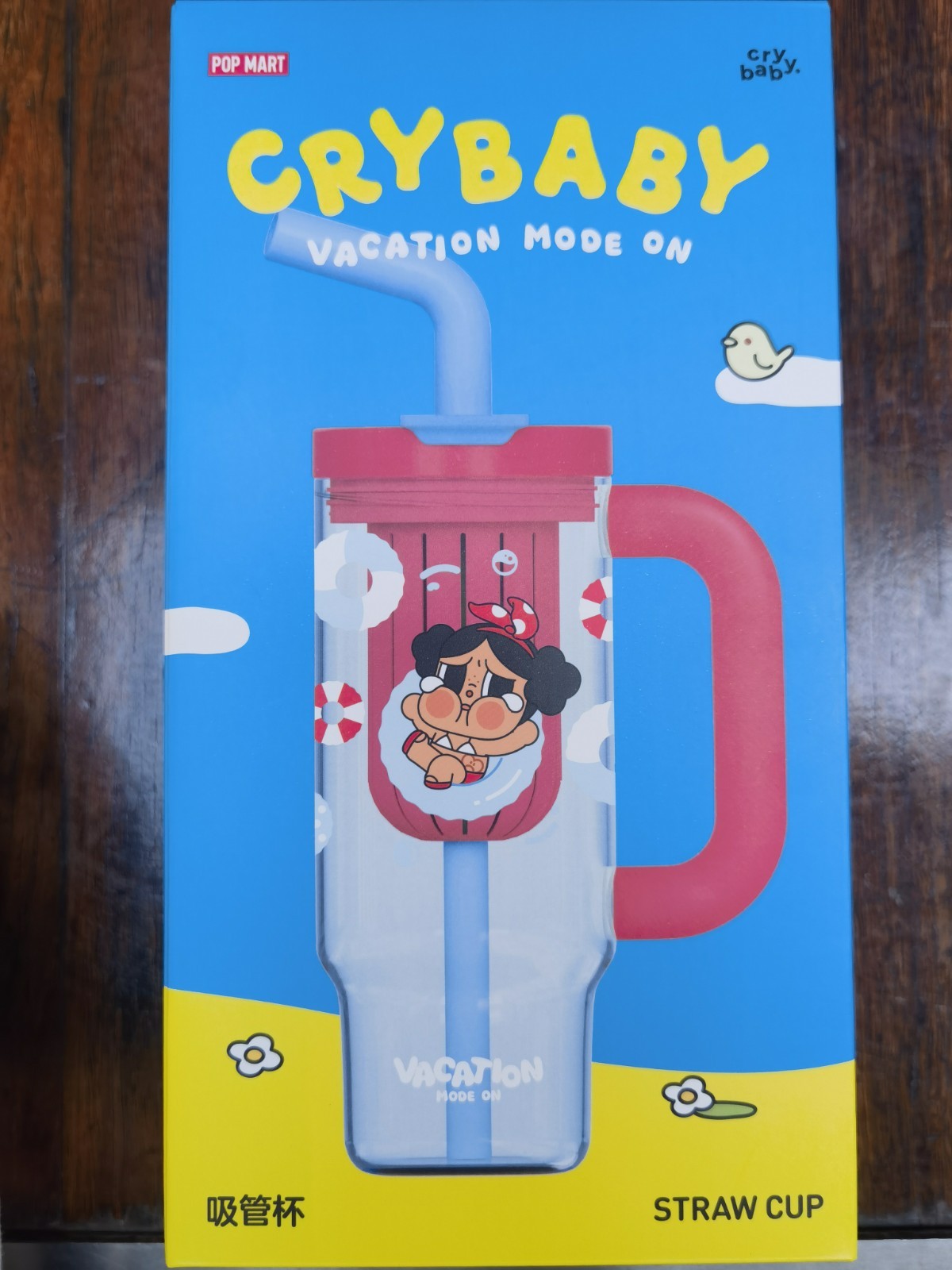 Pop Mart Crybaby Vacation Mode On Series - Straw Cup