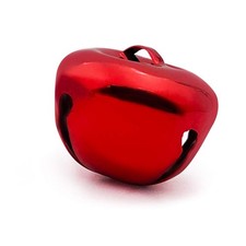 16 PCS Jingle Bells 1.5-Inch/38mm Metal Craft Bells Holiday Decoration DIY Red