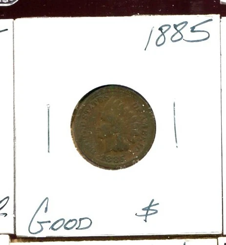 INDIAN HEAD CENT 1885 in Good 4 condition