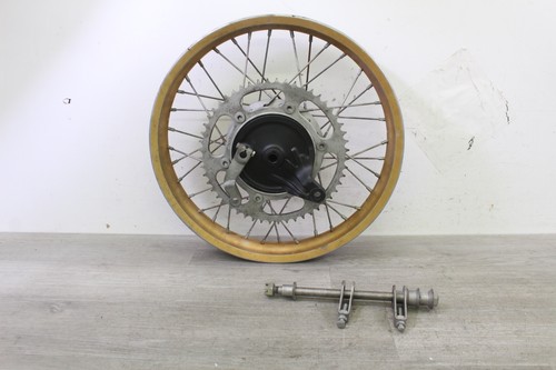 1981 Yamaha YZ125 Rear Wheel Rim Hub Brake Plate Axle Assembly 3R3-25311-02-98