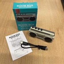 Blue Sky Wireless Beats Boom Box Mini Bluetooth Speaker- New In Box
