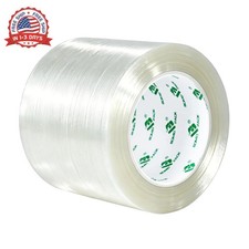 Mono Filament Strapping Tape, 4 inches 45yds, 5.5mils Reinforced Strapping Fiber