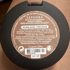 Sephora Matte Perfection Powder Foundation  68 Deep Mocha  Full Size  Sealed