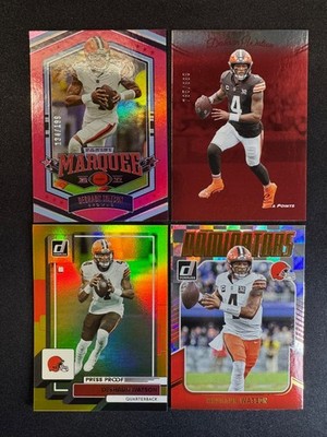 (4) Deshaun Watson Chronicles Marquee Pink #d /199 Prestige #d /999 Donruss Gold