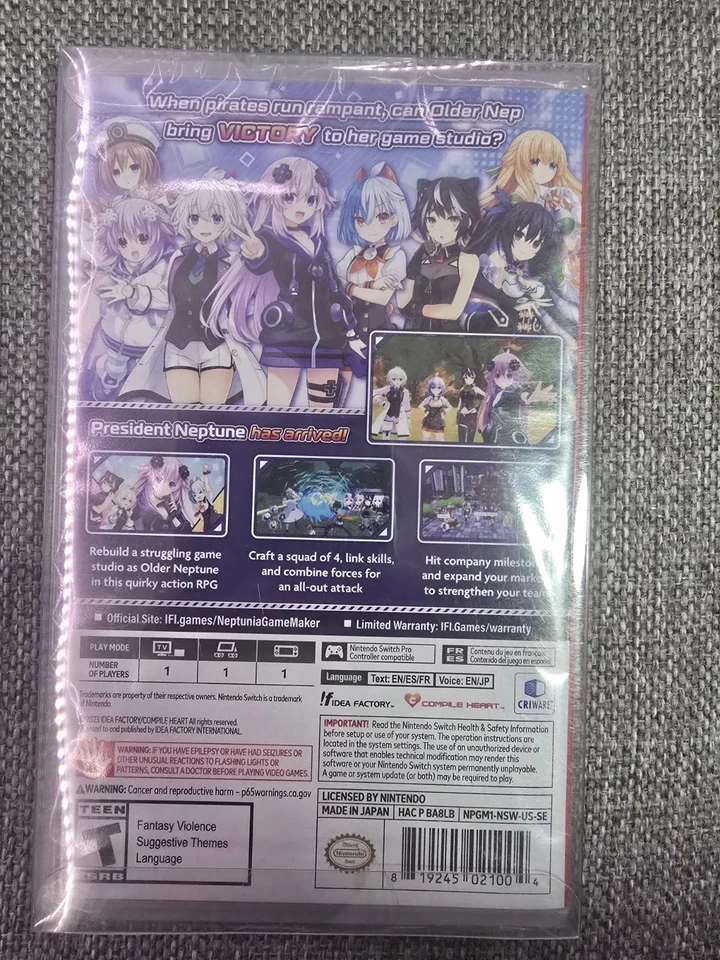 Interruptor Neptunia Game Maker R Evolution nuevo con protector Foto 2 de 3