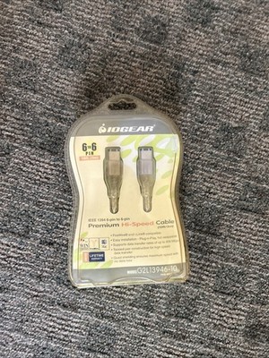 IOGEAR IEEE 1394 6 Pin To 6 Pin Data Transfer Cable 10  (3m) Model#-G2L13946-10