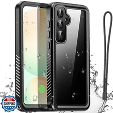 AICase Waterproof Case for Samsung Galaxy S24 FE Clear Snowproof,