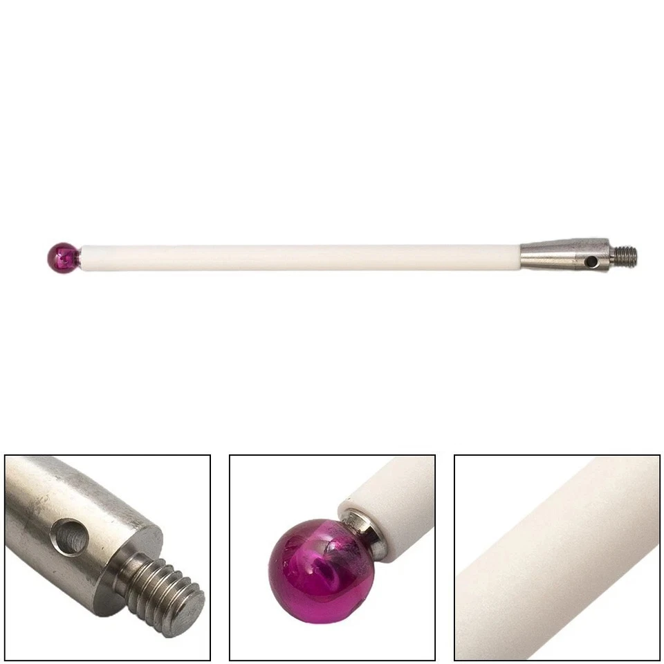 Sonda 1 pieza para Renishaw A-5000-3712 CMM Sonda Stylus 100 mm Vástago de cerámica - Bola de 6 mm Foto 2 de 4