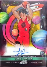 2025-26 Topps Chrome Chromographs Green Yang Hansen Rookie Auto Card #CHR-YH /99
