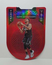 2020-21 Panini Obsidian Giannis Antetokounmpo SP TUNNEL VISION RED FLOOD 🏆🌠🦌