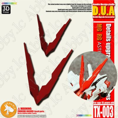 for MG 1/100 RG 1/144 Astray Red Frame 2PCs Anubis Details Antenna Part TX-003