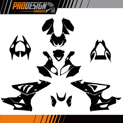BMW S 1000 RR 2012 2013 2014 S1000RR vector template kit stencil eps 1:1 scale