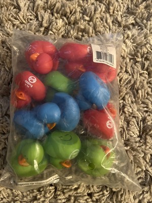 12- Multi-Colored Anti Bully Floating Ducks Plastic Birthday Party