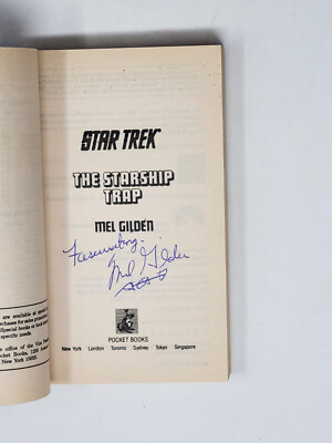 MEL GILDEN SIGNED 1ST - Star Trek: The Starship Trap, #64 | eBay