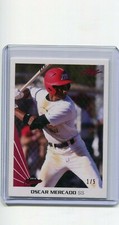 2013 Leaf Memories Red Oscar Mercado 1/5    Indians