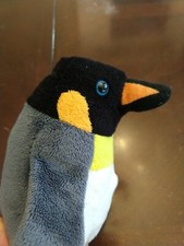 Emperor Penguin Stuffed Animal Plush Bean Bag 8" Small Lifelike Realistic