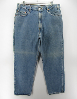 VINTAGE Levis 550 Jeans Men 40X30 Blue Relaxed Fit 90s Baggy Red