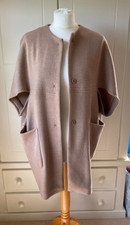 Hallhuber Sleeveless Coat Wool/cashmere Size S Beige