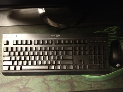 Hyperx keyboard and steel series mouse Lot 