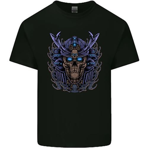 Camiseta Top Samurai Calavera MMA Artes Marciales Gimnasio Entrenamiento Hombres Algodón