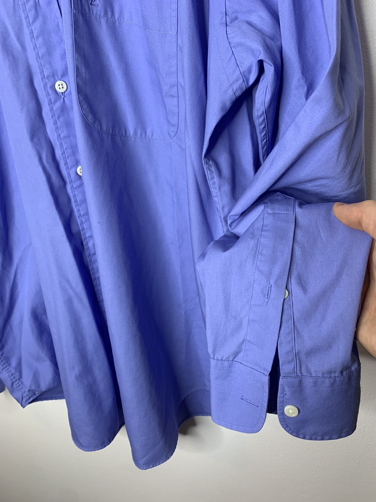 Camicia Yves Saint Laurent 43 17 taglia XL colore blu navy uomo